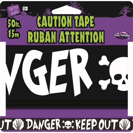Fun World Caution Tape Halloween Decor 9340ACE